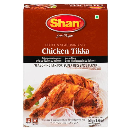 Shan Chicken Tikka Recipe and Seasoning Mix, 50 g