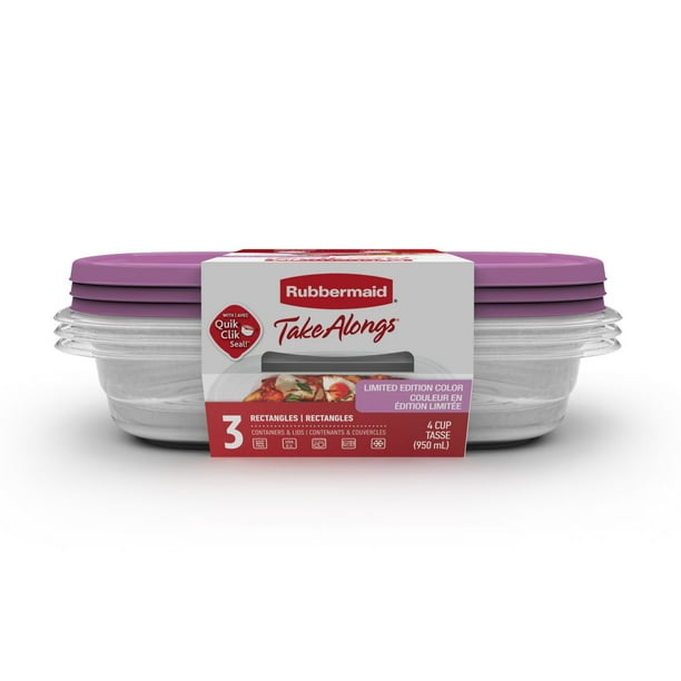 Rubbermaid TakeAlongs Rectangular Food Storage Containers