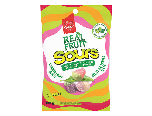 REALFRUIT Sours Summerfruit Burst Plant based gummies