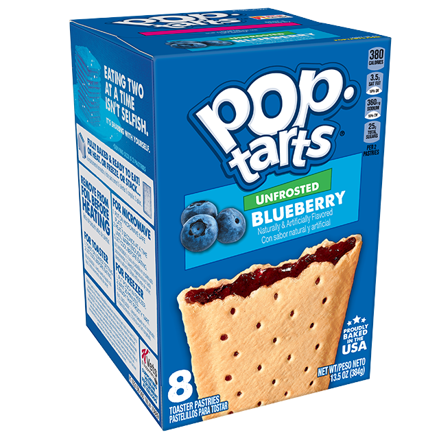 Unfrosted Blueberry Pop-Tarts