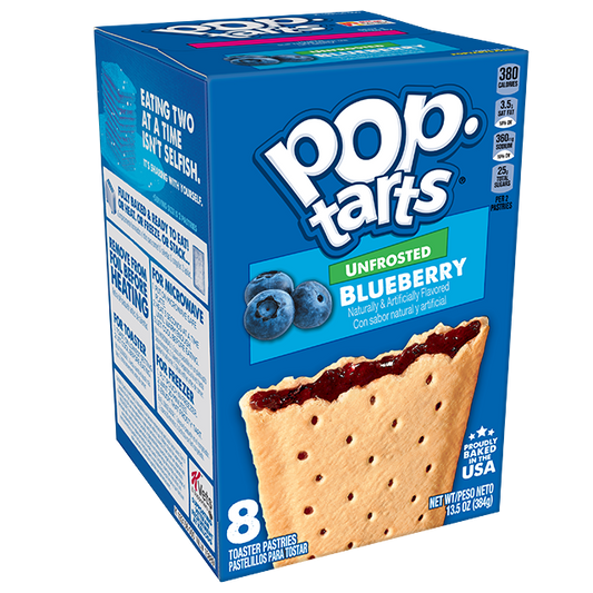 Unfrosted Blueberry Pop-Tarts